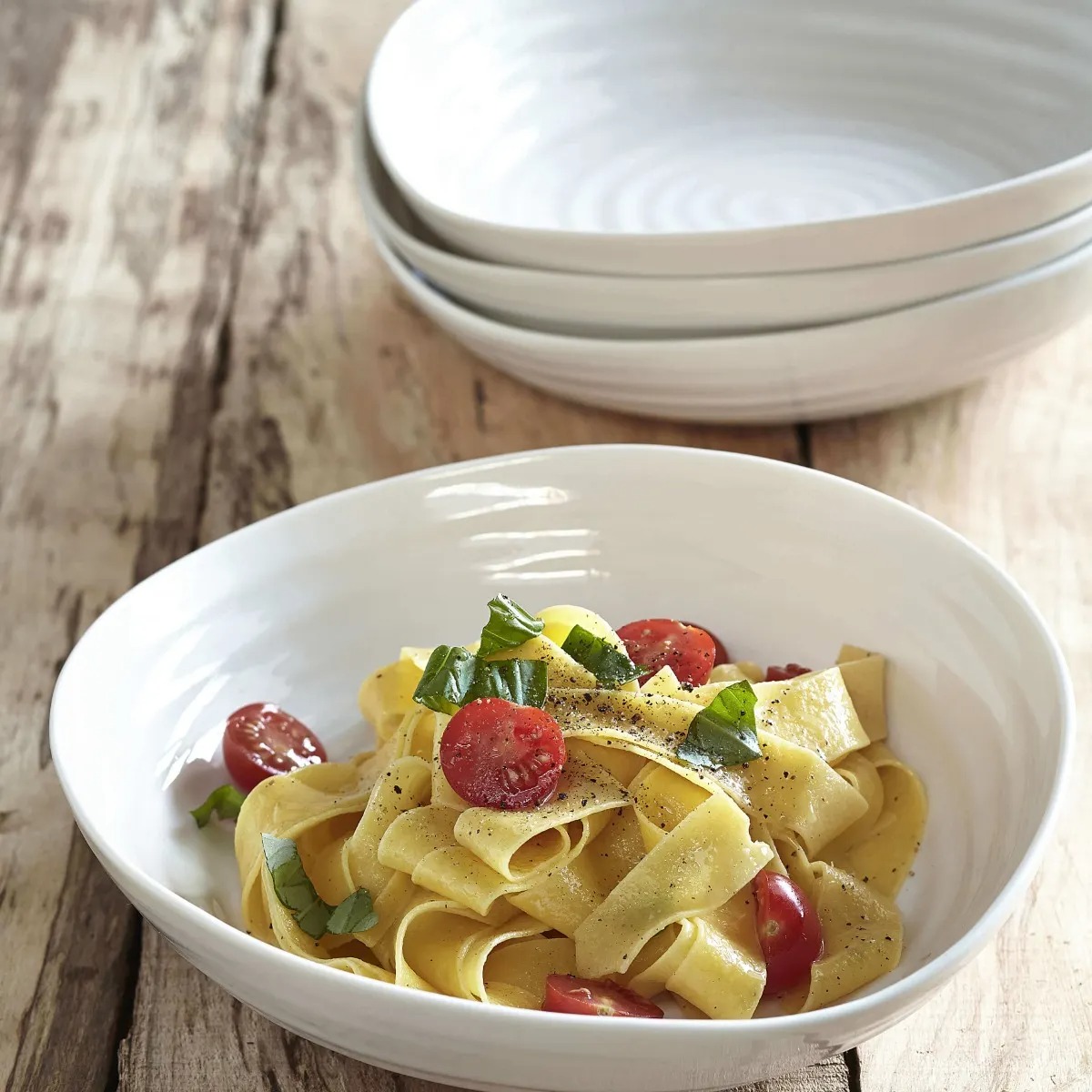 Thoughtfully arranged tableware
